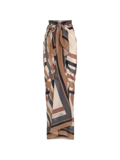 Amir Slama knotted striped skirt