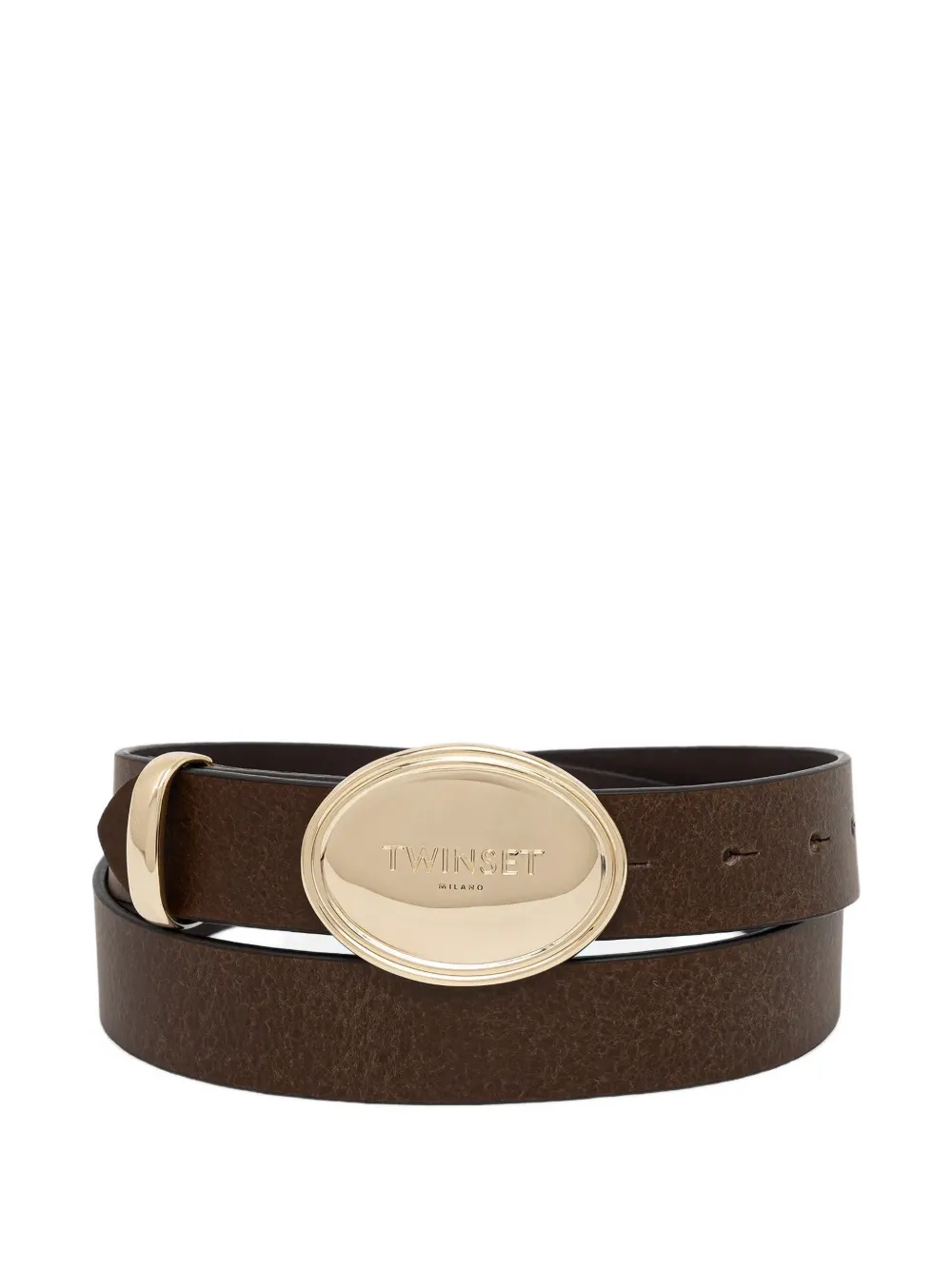 TWINSET oval-buckle belt - Marrone