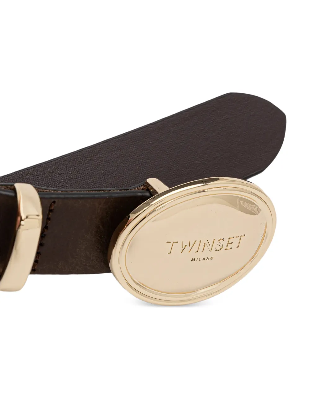  Twinset Oval-buckle Belt - Brown 