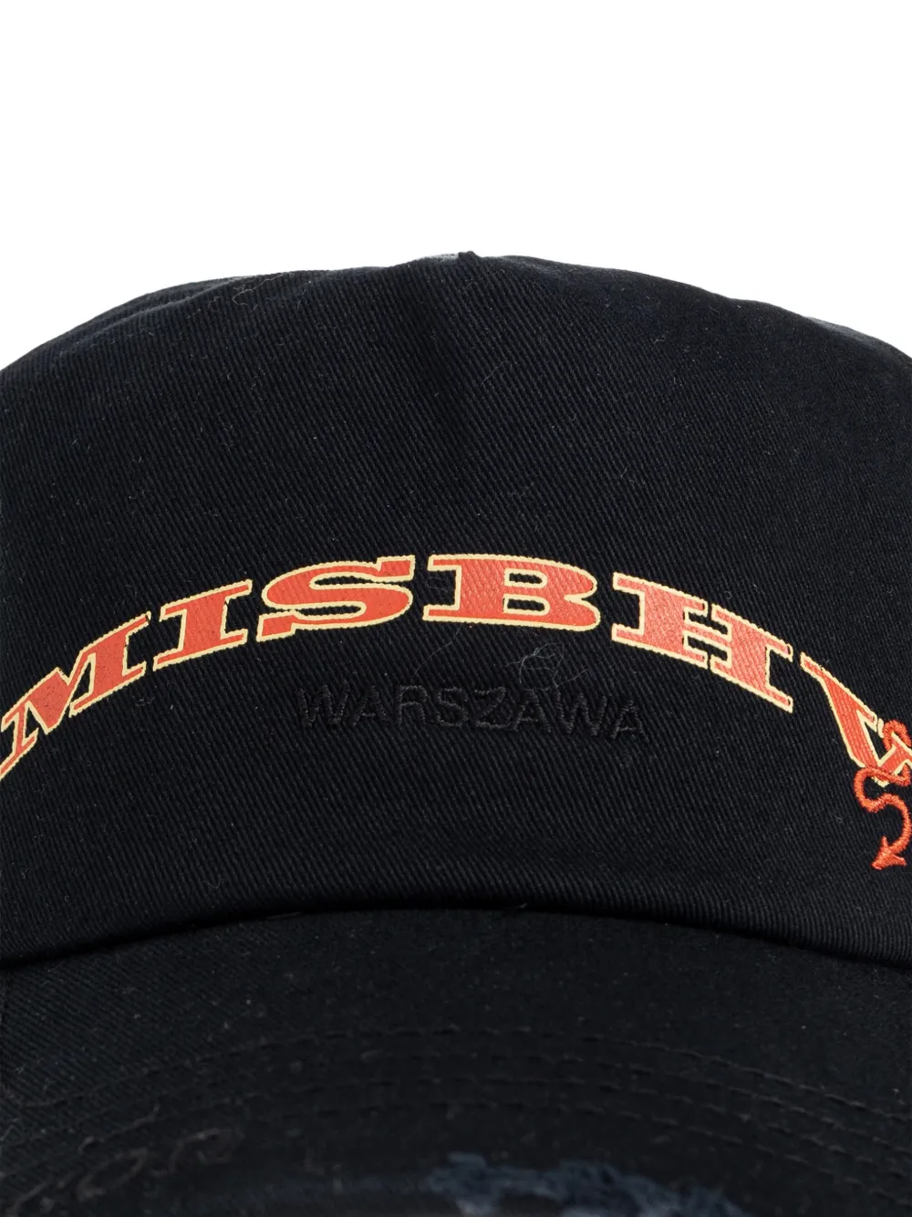  Misbhv Distressed Baseball Cap - Black 