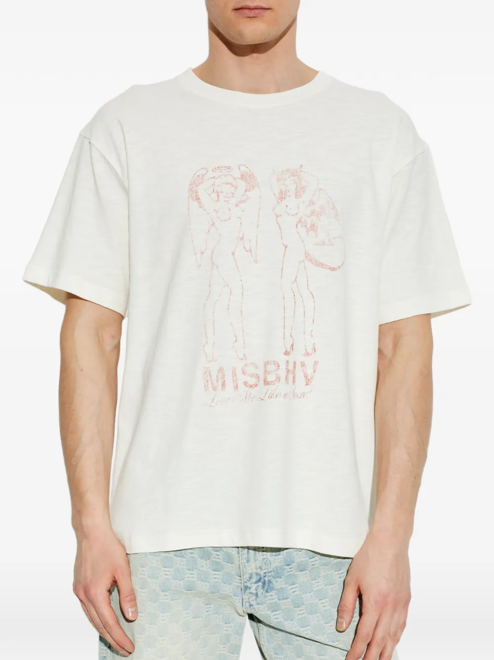  Misbhv Graphic Print T-shirt - Neutrals 