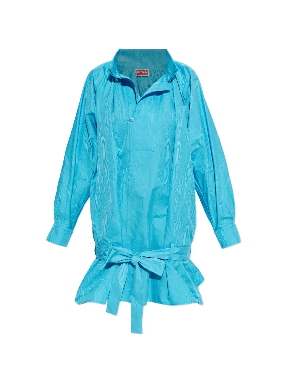 Kenzo tie-detail ruffled dress - Blu
