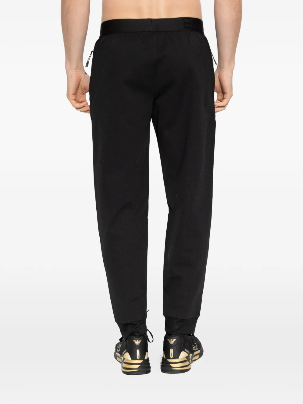 Ea7 Emporio Armani Trainingsbroek met logopatch Zwart