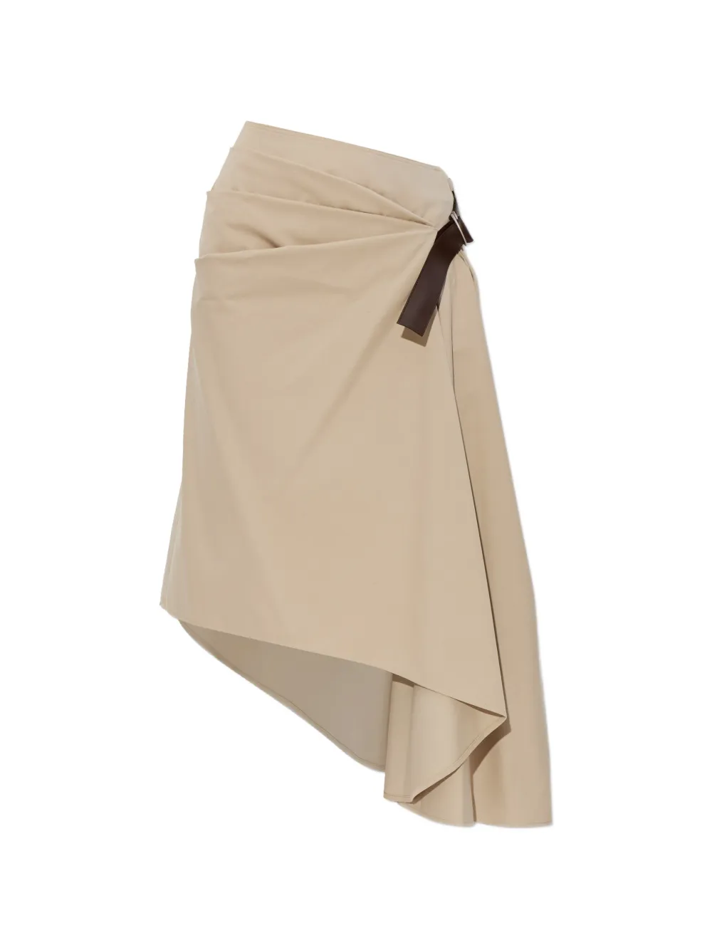 LOEWE belted asymmetric midi skirt - Toni neutri