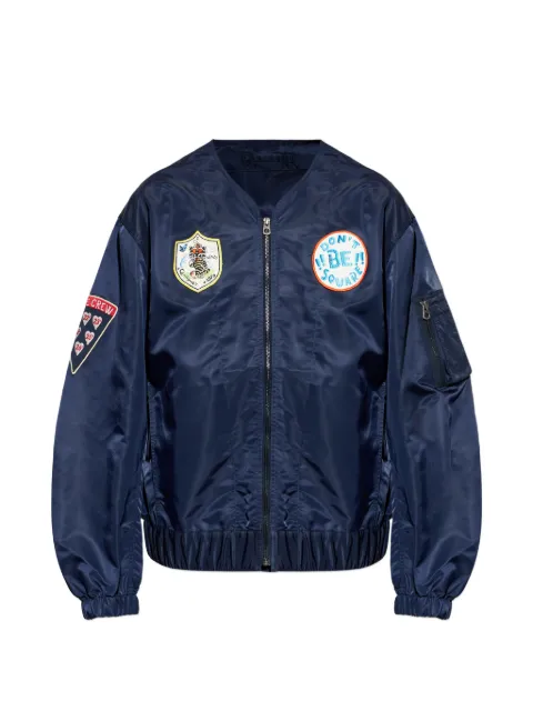 Kenzo logo-patch bomber jacket