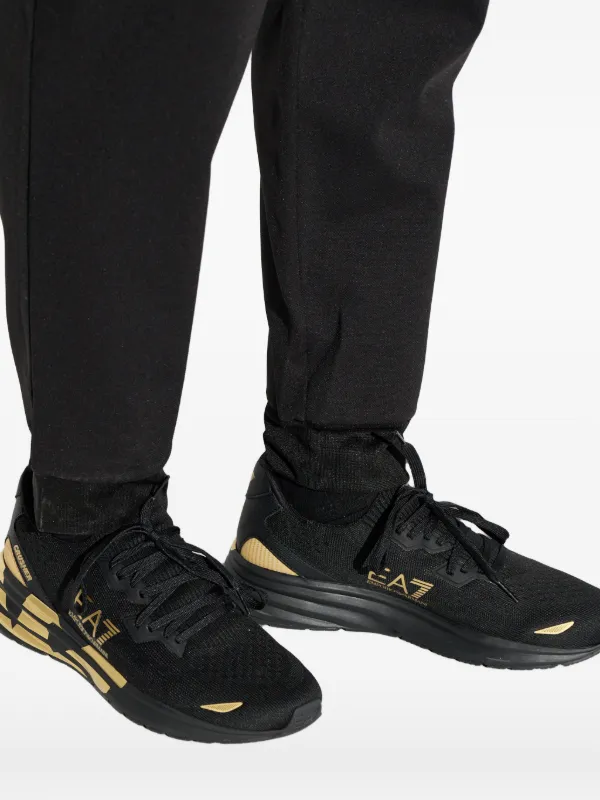 Ea7 Emporio Armani Crusher Distance logo-detail Sneakers | Black