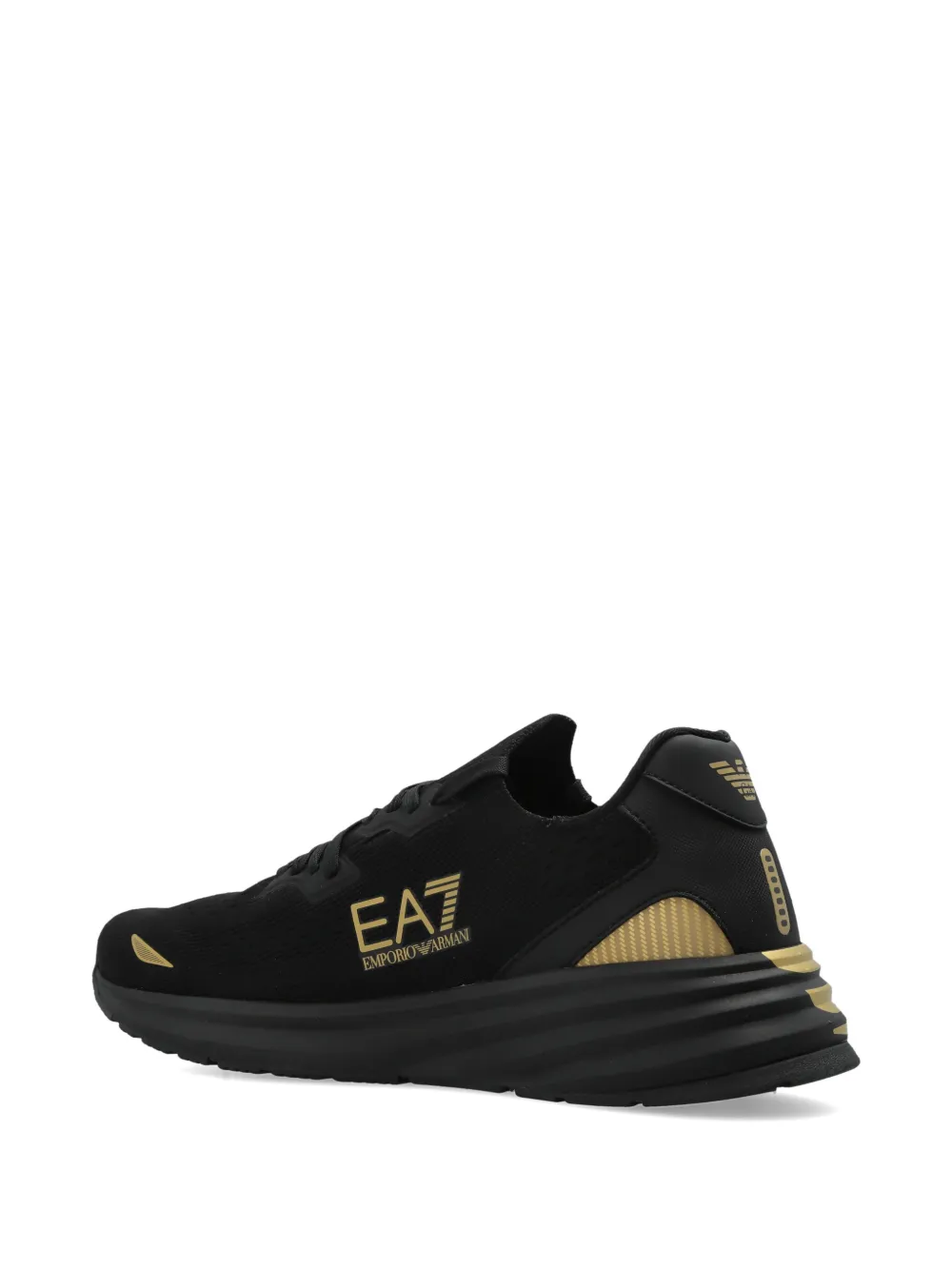 Ea7 Emporio Armani Crusher Distance logo-detail sneakers Zwart