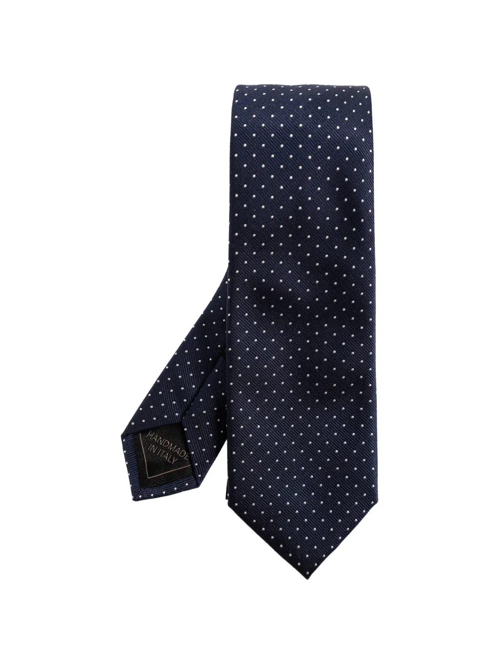 Brioni dotted silk tie - Blu