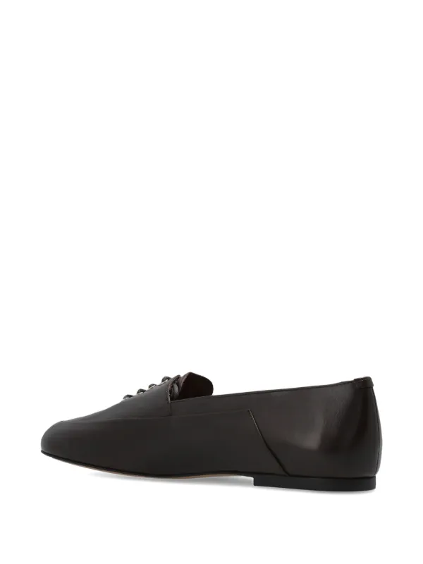Jil Sander レースアップ レザースニーカー | ブラウン | FARFETCH JP