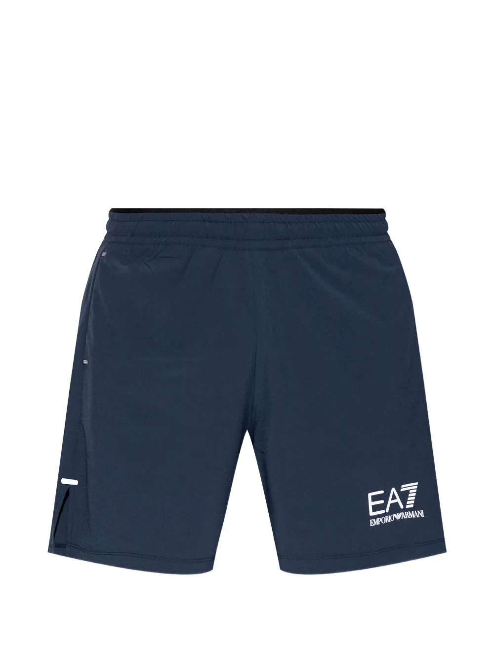 Ea7 Emporio Armani logo-print shorts - Blu