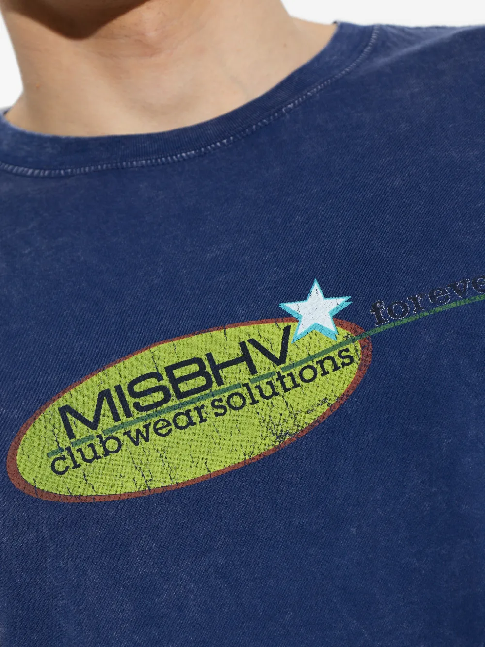 MISBHV T-shirt met grafische print Blauw