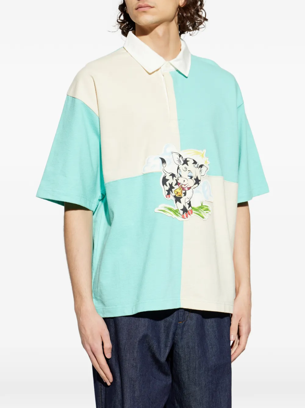 Kenzo Cartoon poloshirt Blauw