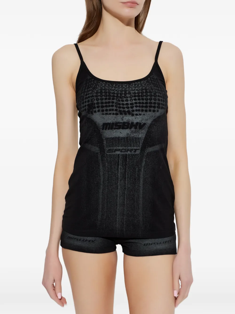 MISBHV Tanktop met logodetail Zwart