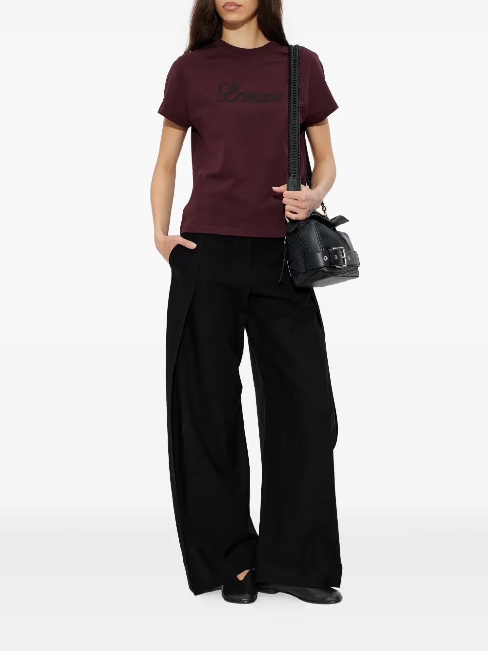 Loewe Logo-embroidered T-shirt 