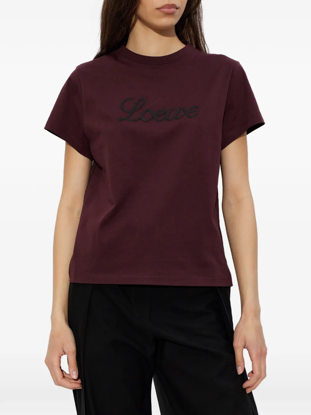  Loewe Logo-embroidered T-shirt 
