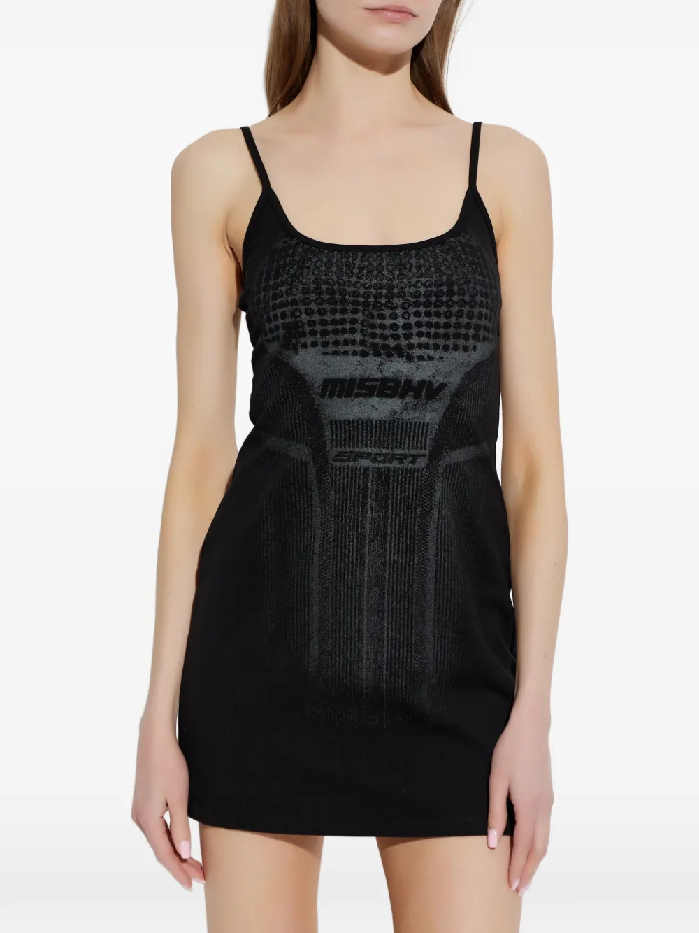  Misbhv Logo-detail Mini Dress - Black 