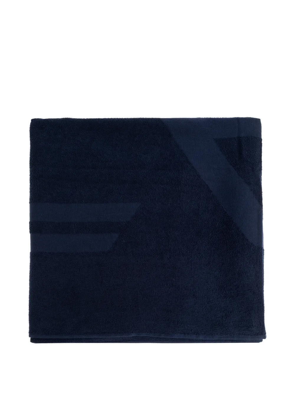 Ea7 Emporio Armani logo-detail bath towel - Blu