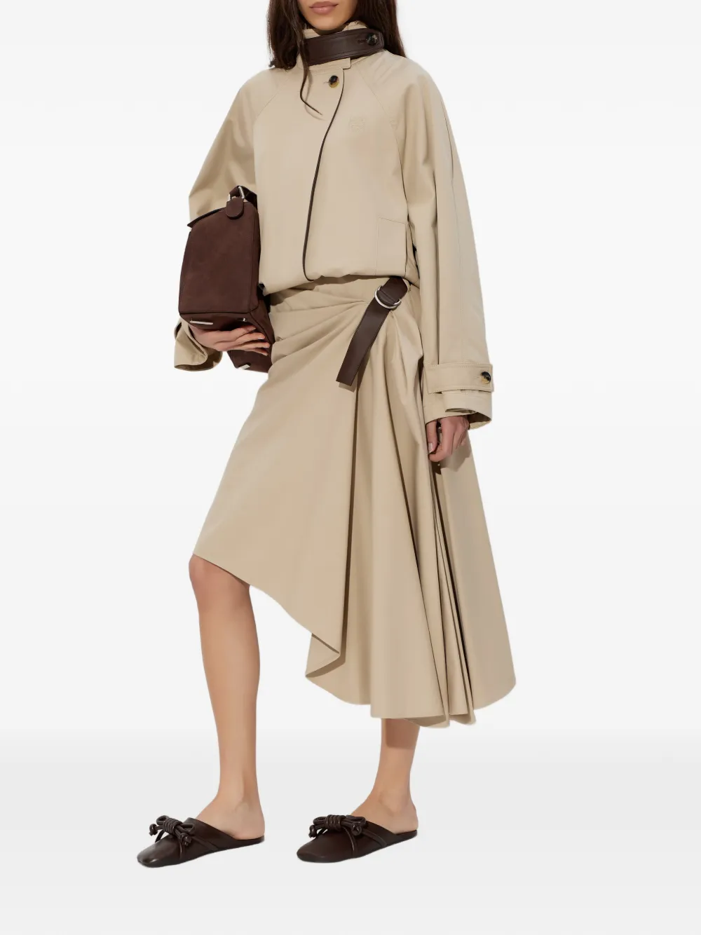  Loewe Button Cotton Jacket - Neutrals 