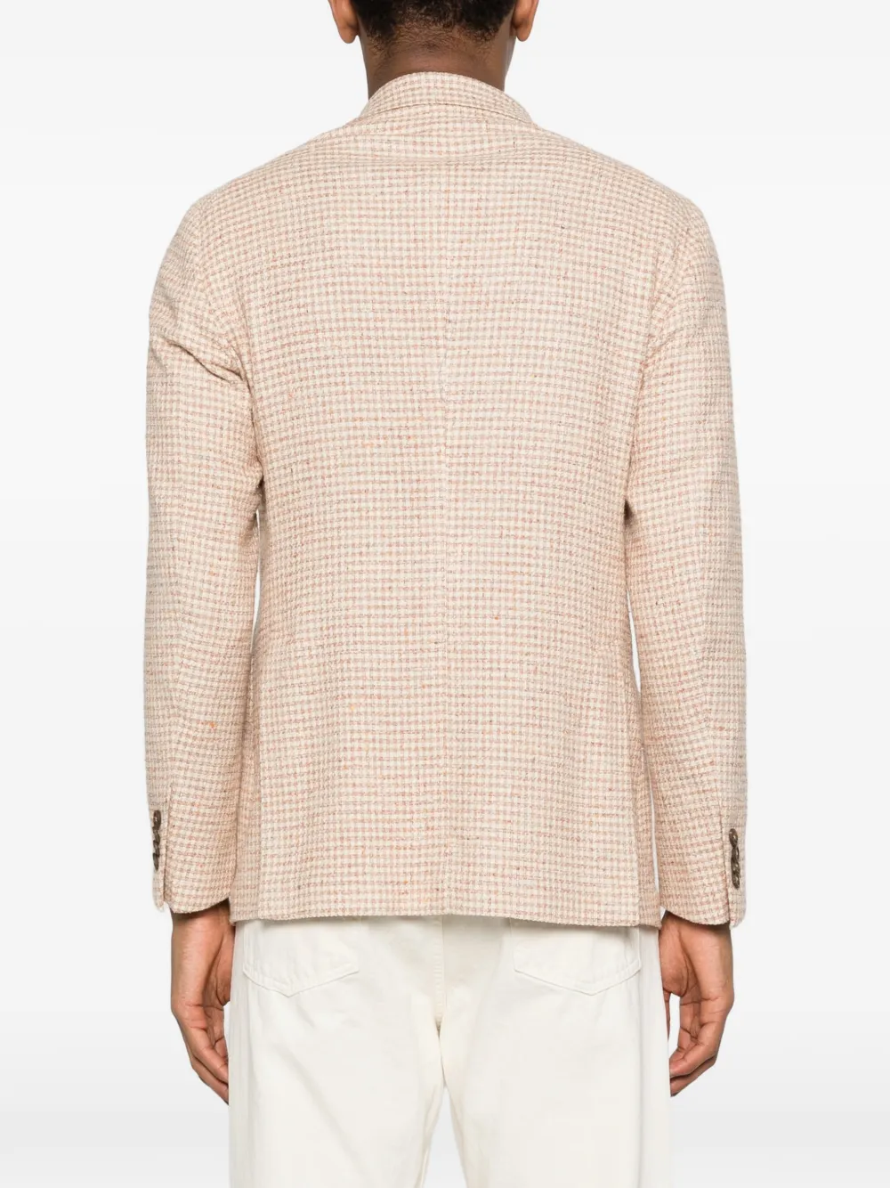 Tagliatore Blazer met knopen en patroon Beige