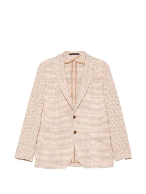 Tagliatore チェック ダブルジャケット | ホワイト | FARFETCH JP