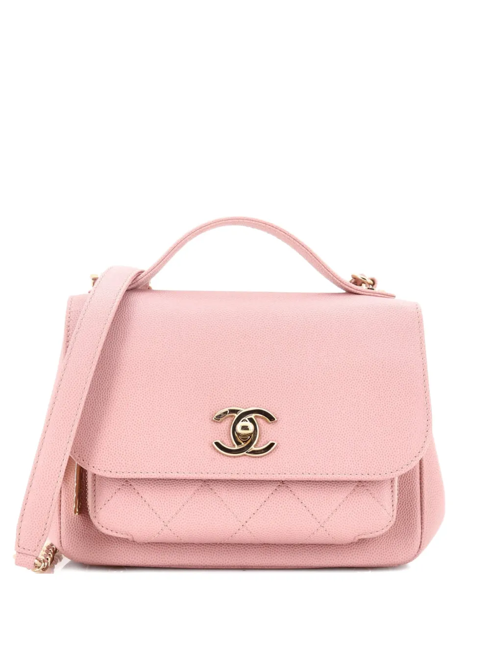 CHANEL Pre-Owned Business Affinity Flap Bag Quilted Caviar Small shoulder bag - Rosa