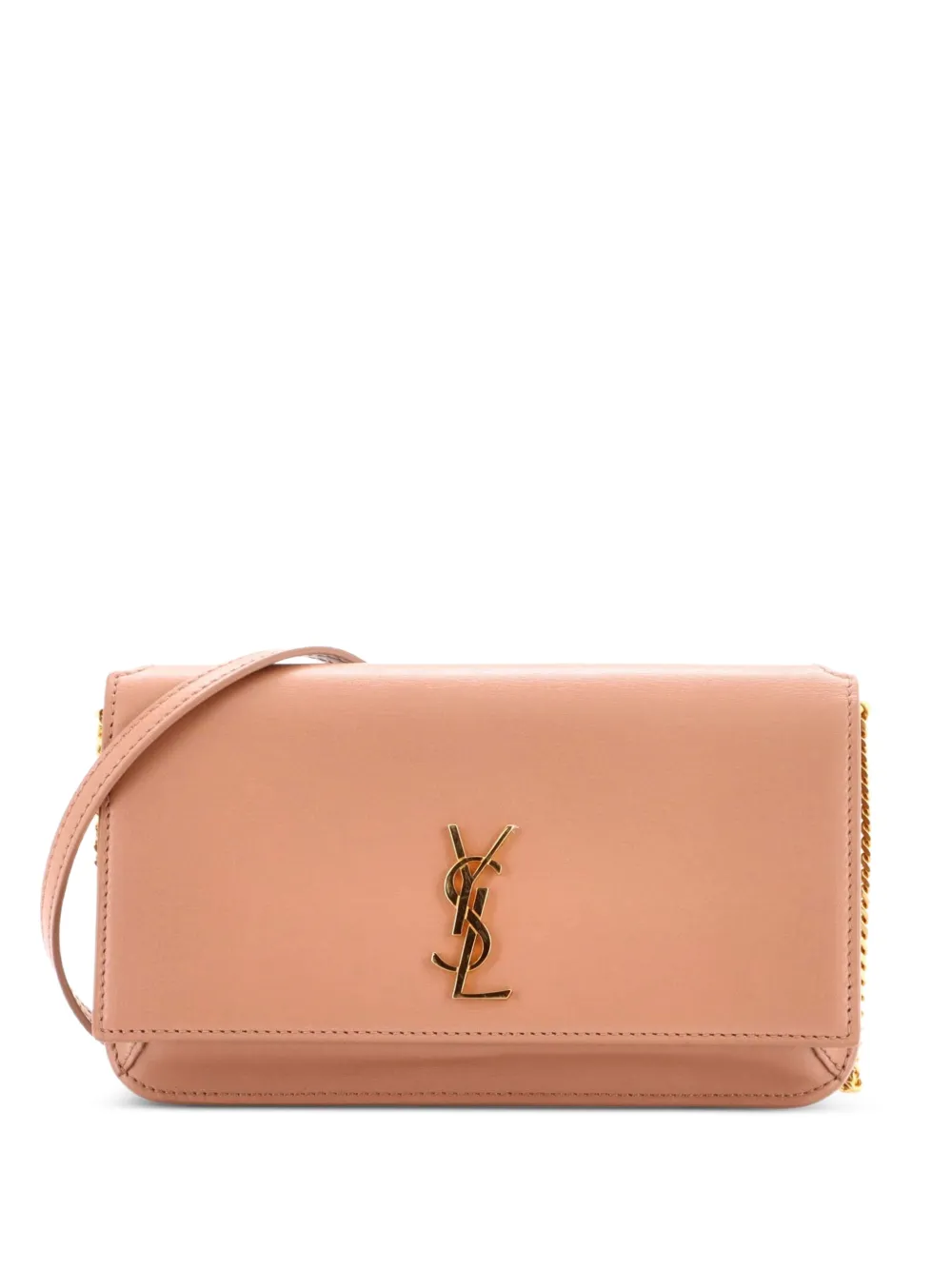 Saint Laurent Pre-Owned Classic Monogram Phone Holder Shoulder Bag Leather crossbody bag - Toni neutri