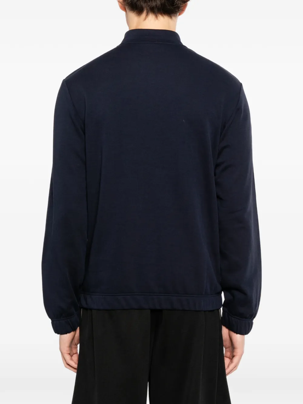 Emporio Armani Sweater met geborduurd logo Blauw
