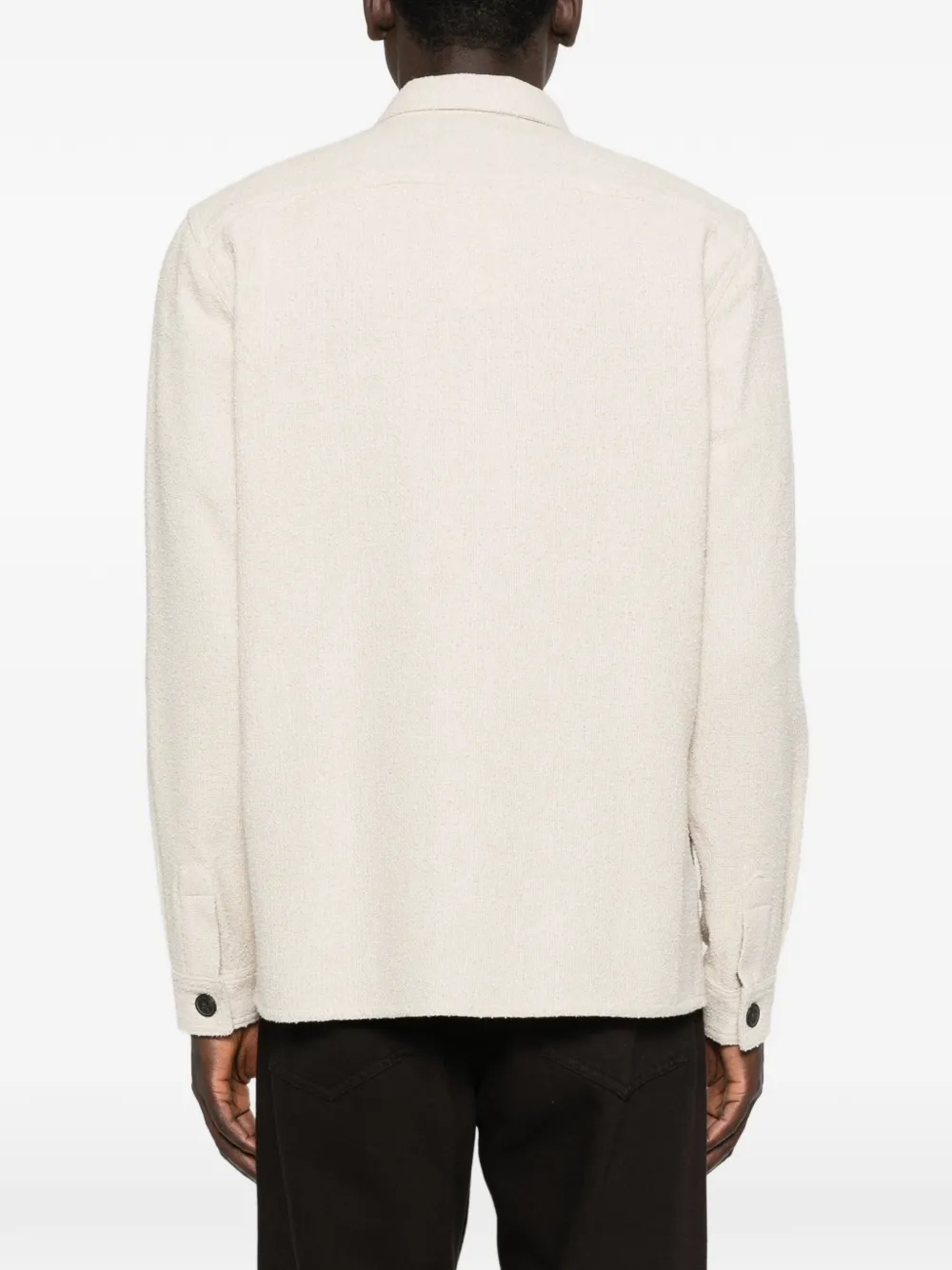 Profuomo Bouclé shirtjack Beige