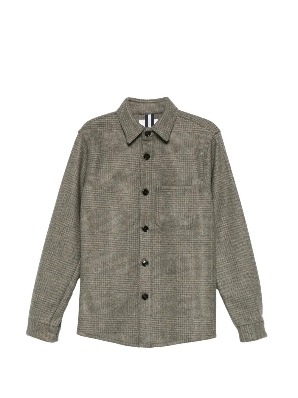 Profuomo Hemdjacke mit Prince of Wales-Karo - Grün