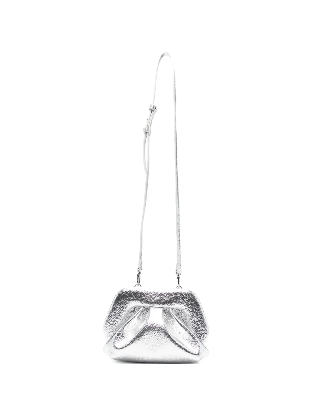 Themoirè small Bios clutch bag - Argento