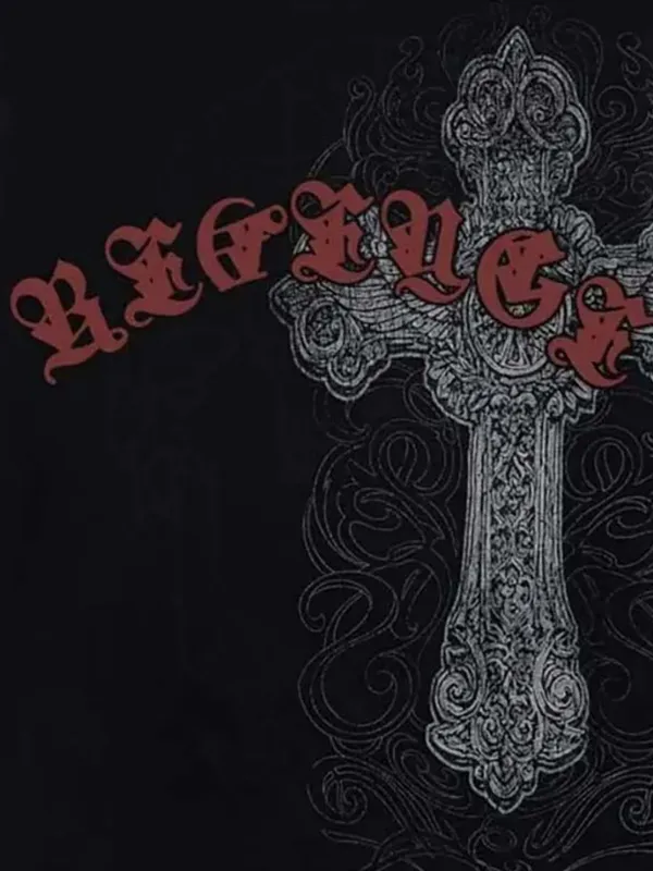 Revenge Spike Cross T-shirt | Black | FARFETCH