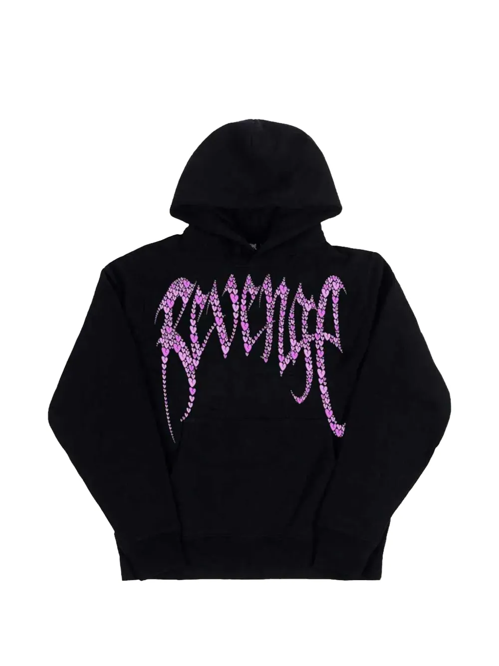Revenge graphic-print hoodie - Nero
