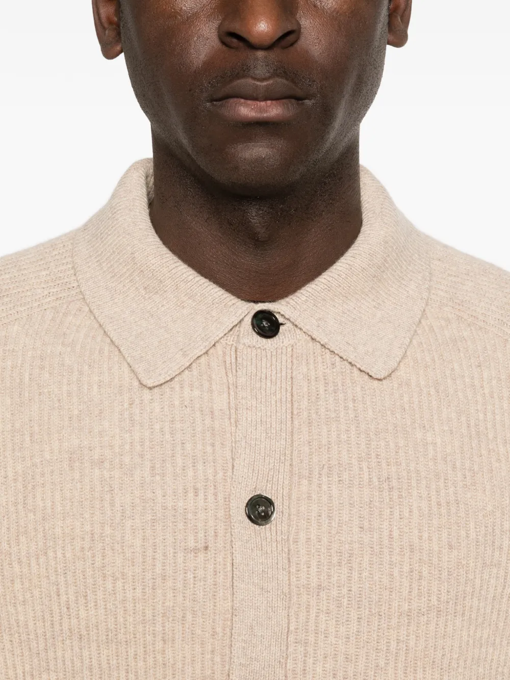 Profuomo Wollen overhemd Beige