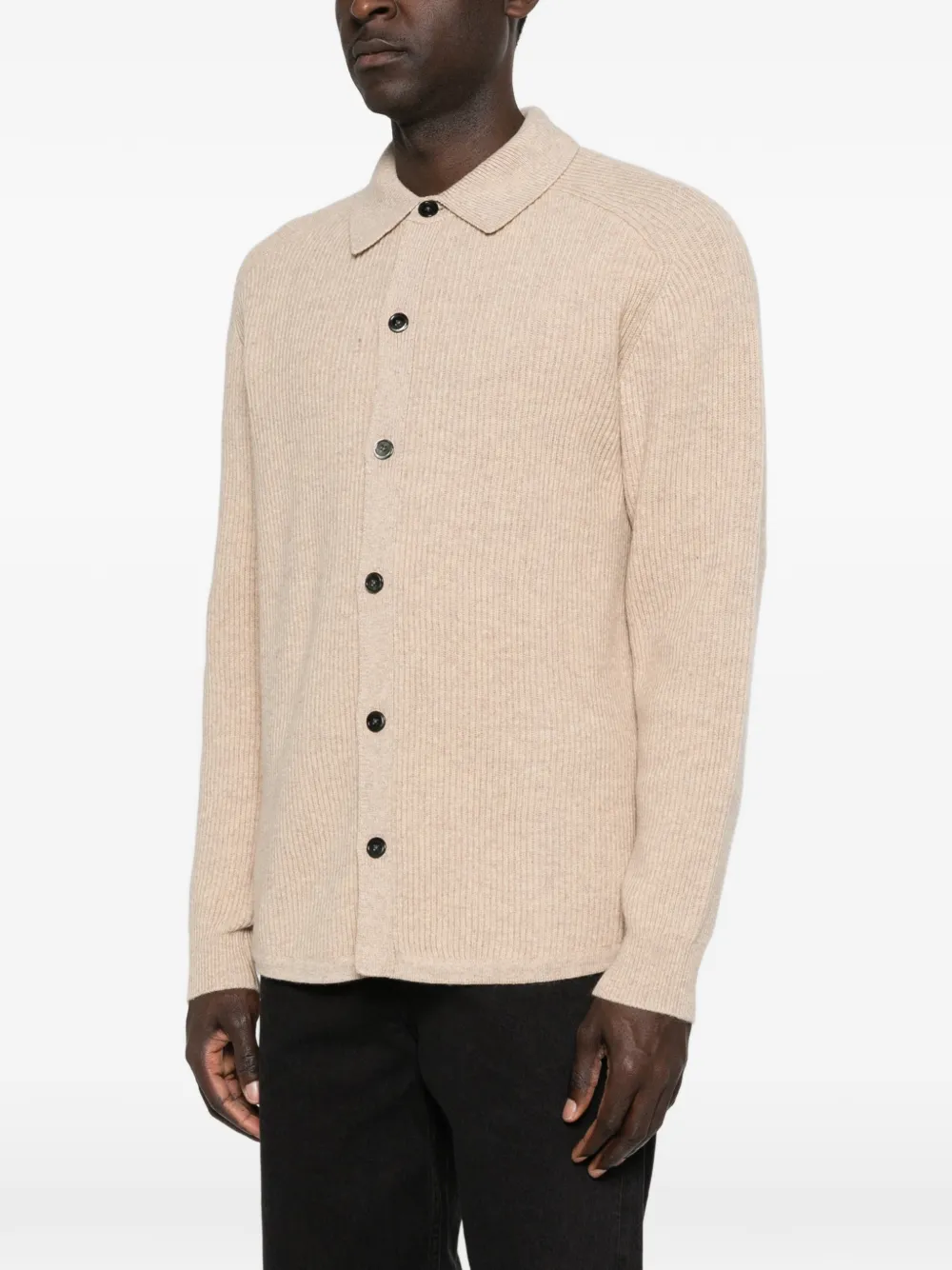 Profuomo Wool Shirt - Neutrals 