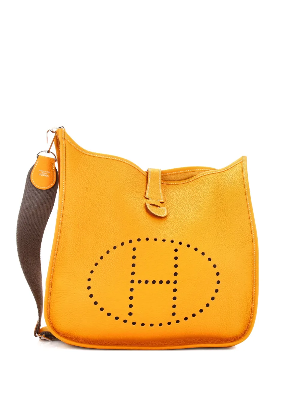 Hermès Pre-Owned Evelyne Bag Gen III Clemence GM crossbody bag - Giallo