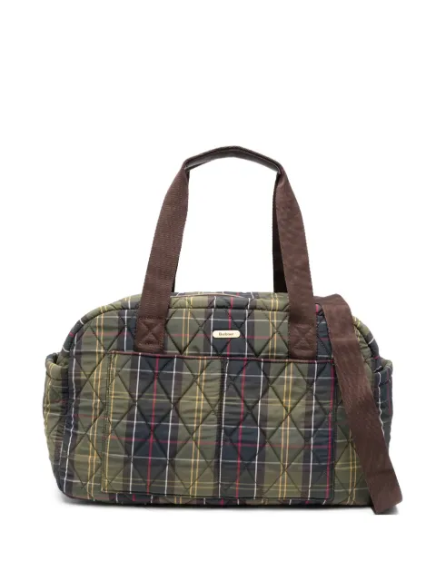 Barbour Wetherham quilted tartan-pattern tote bag