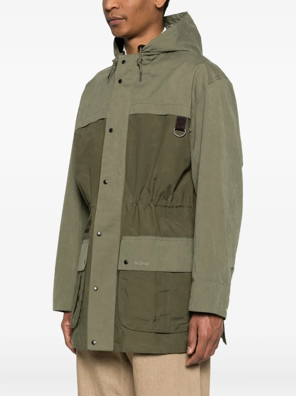 Barbour Jas met geborduurd logo Groen