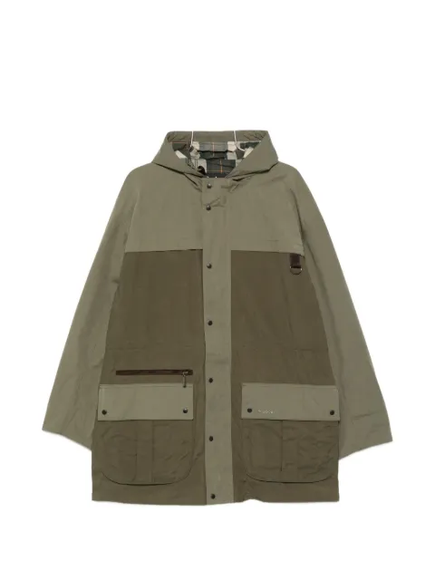 Barbour logo-embroidered coat