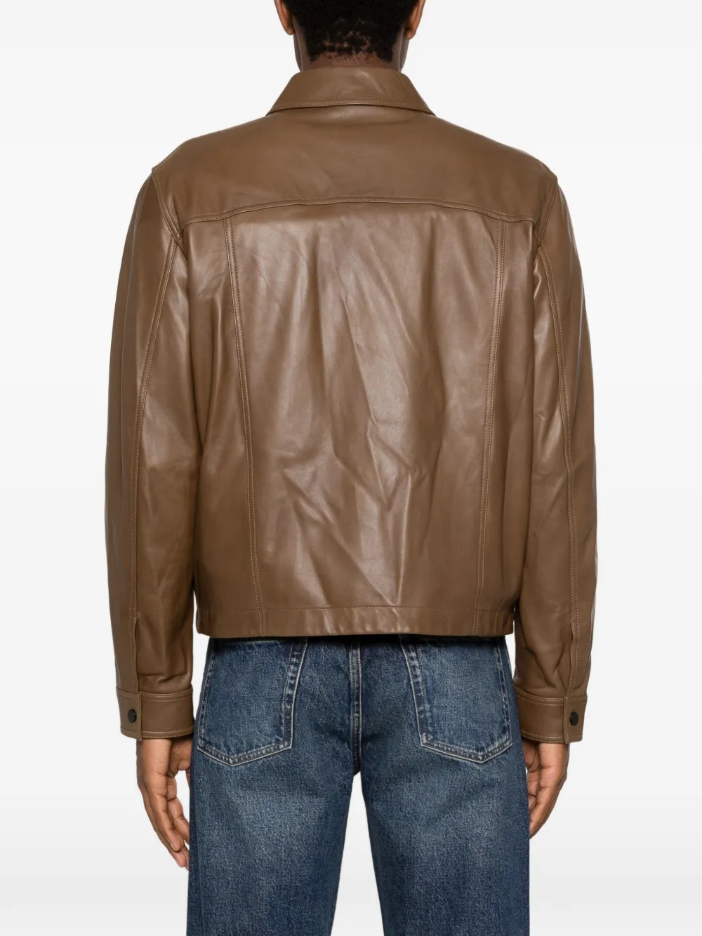 Emporio Armani Jack met drukknoopsluiting Bruin