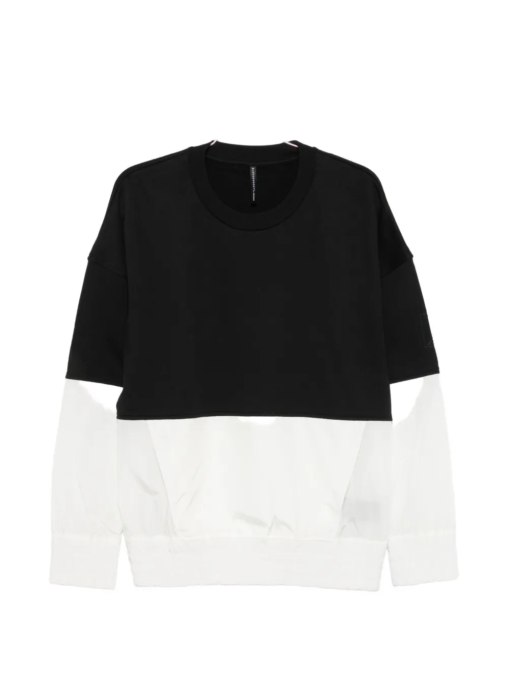Blackbarrett colour-block panelled sweater - Nero