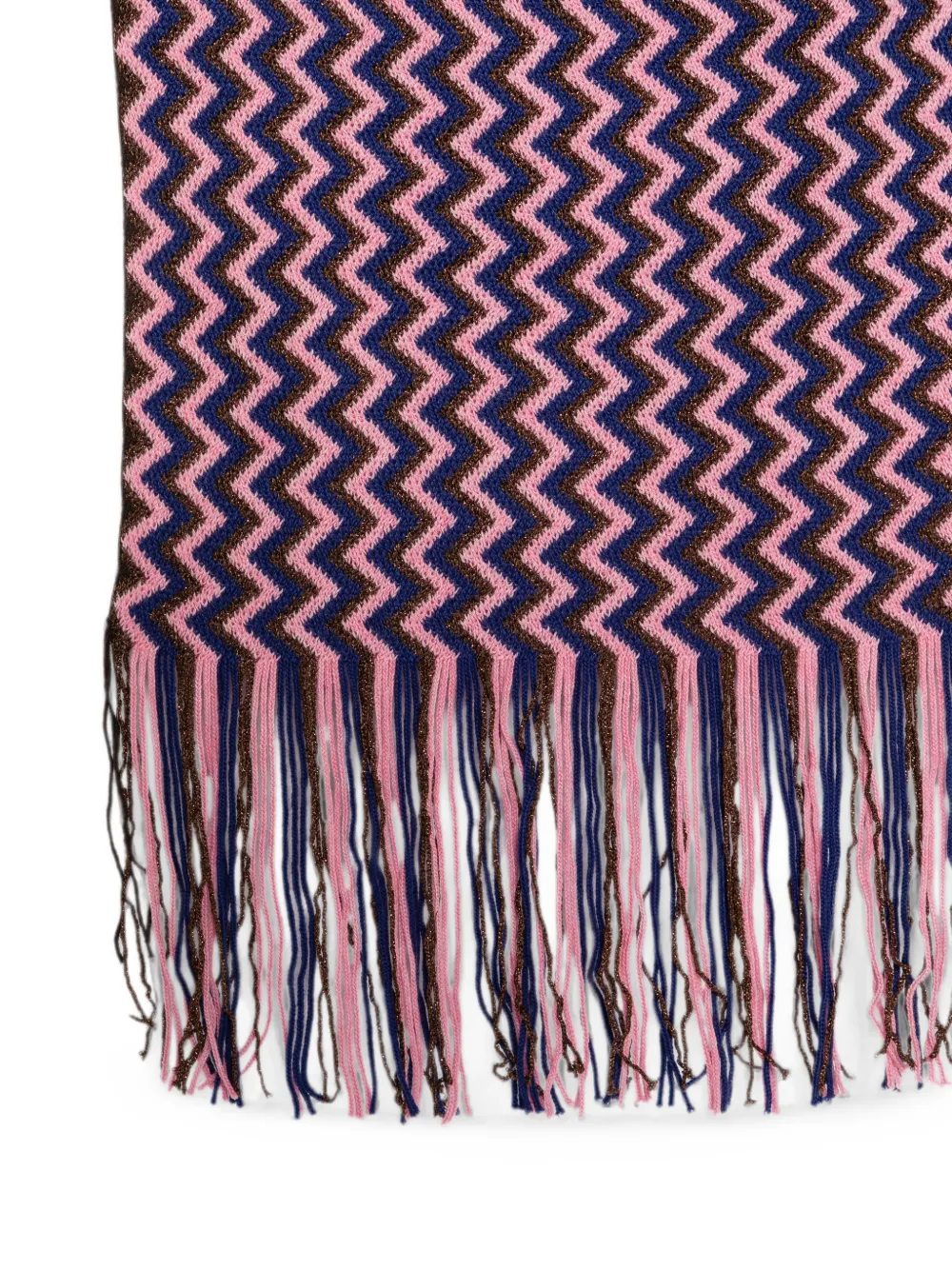 Missoni Sjaal met franje Roze