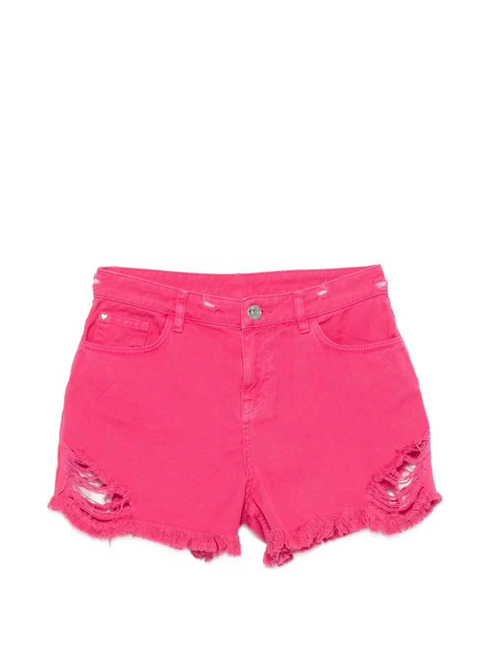 MY TWIN distressed frayed-edge shorts