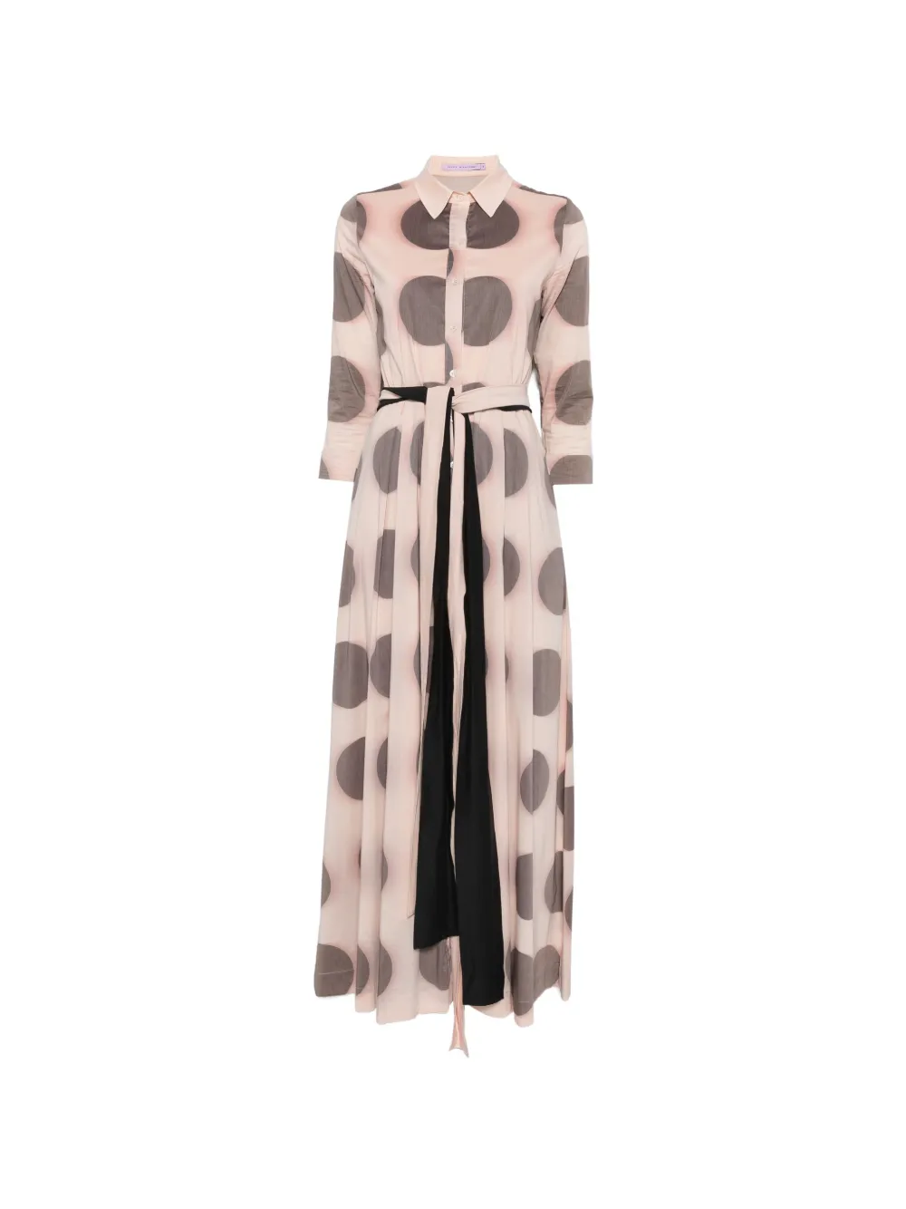 Camilla polka-dot belted maxi dress - Rosa