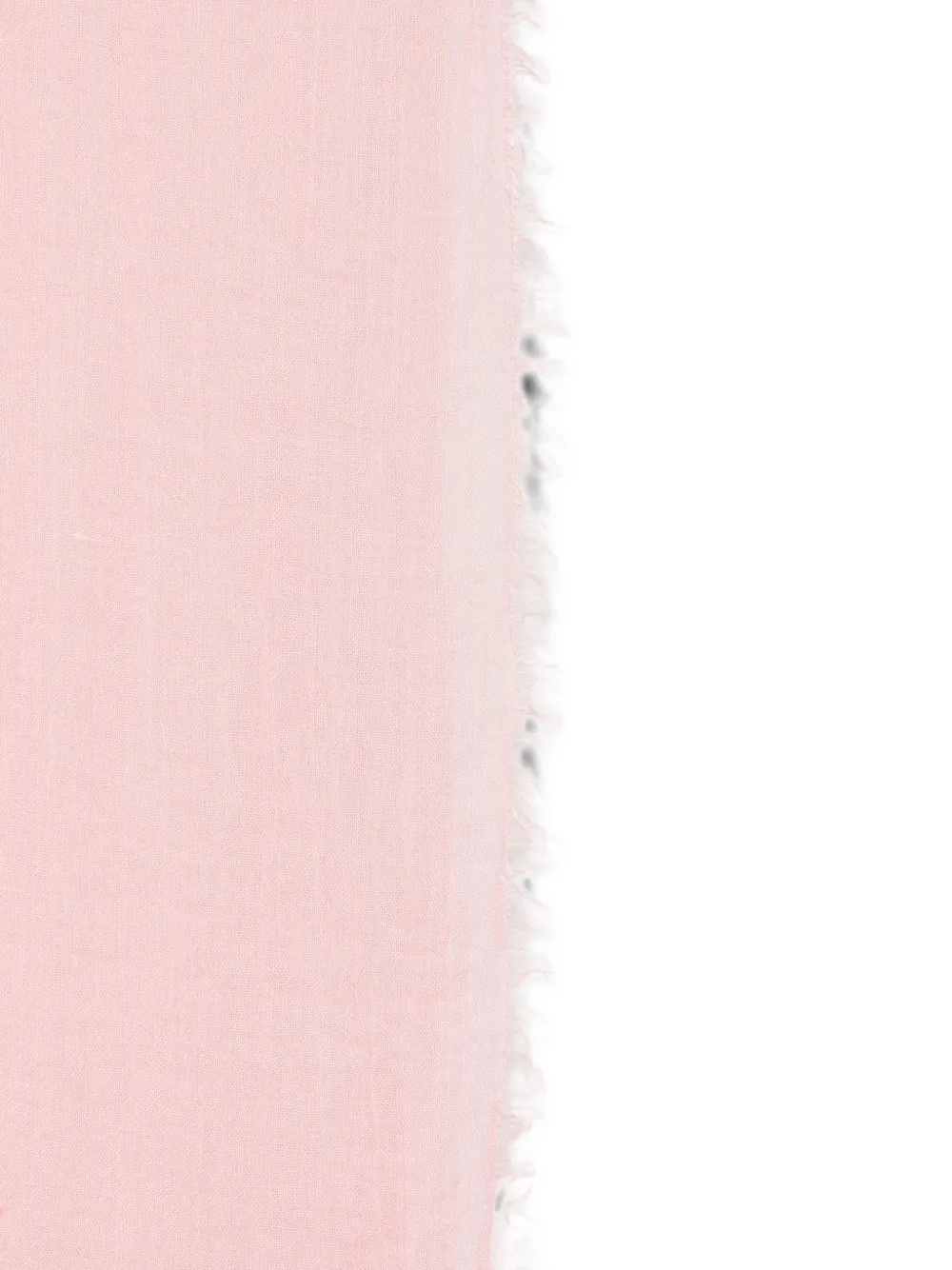 Missoni logo-embroidered frayed scarf Roze