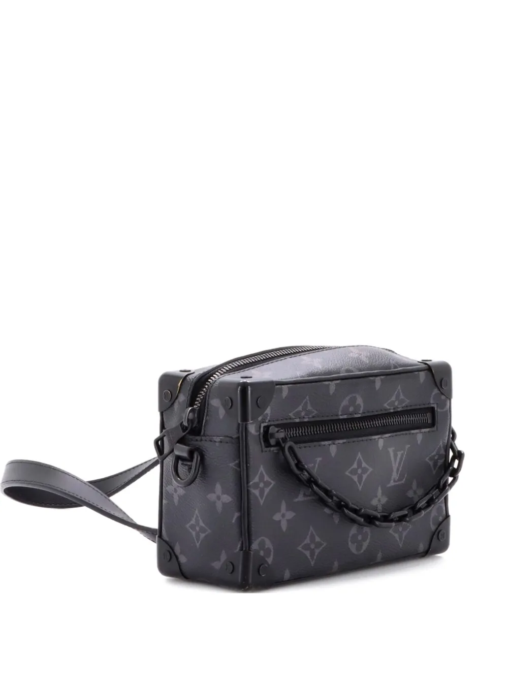Louis Vuitton Pre-Owned Soft Trunk Bag Monogram Eclipse Canvas Mini crossbody bag - Schwarz