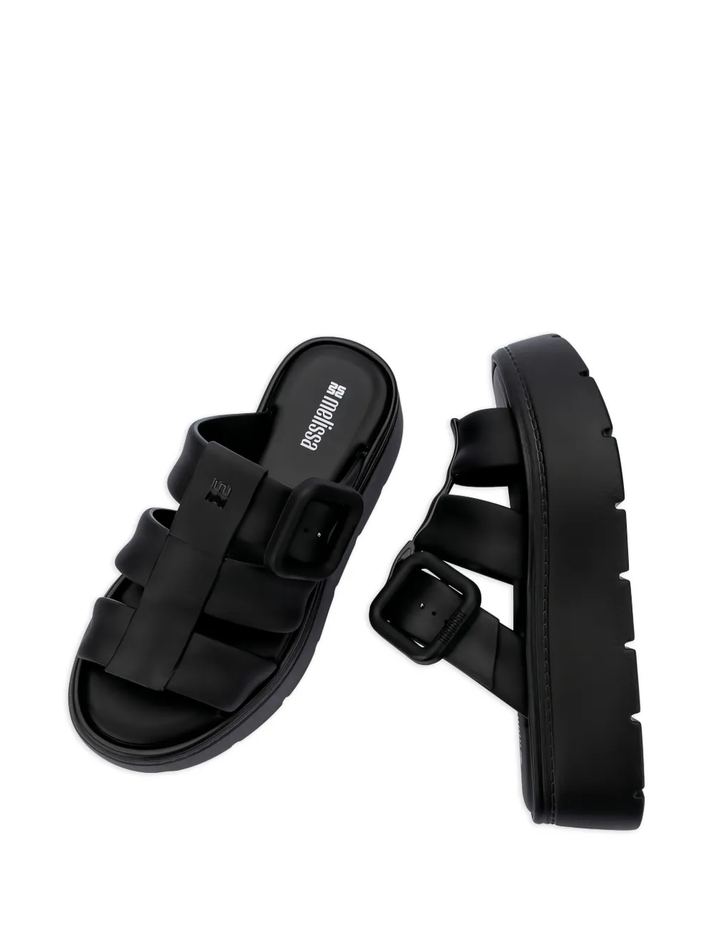  Melissa Pump Platform Sandals - Black 