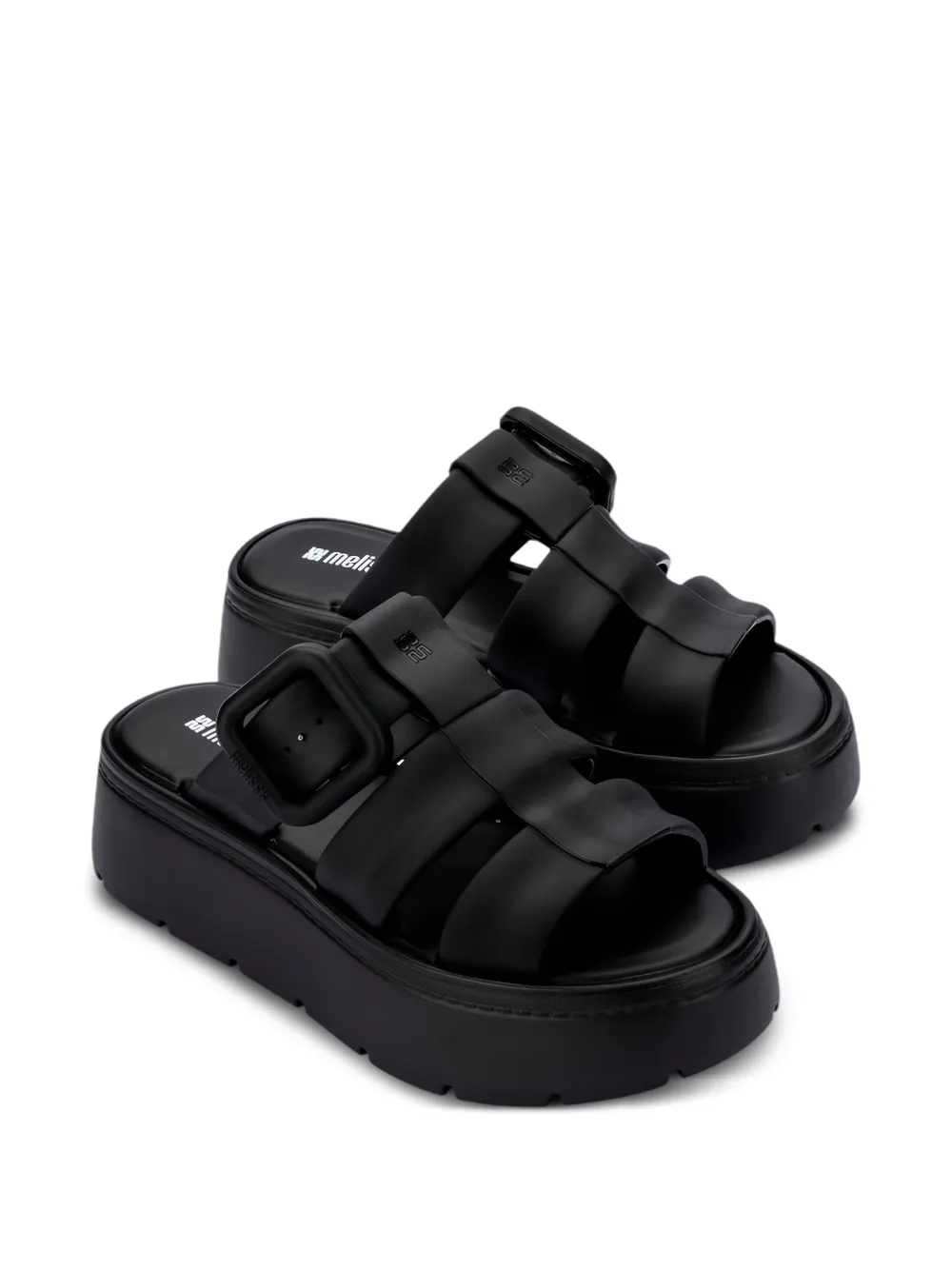  Melissa Pump Platform Sandals - Black 