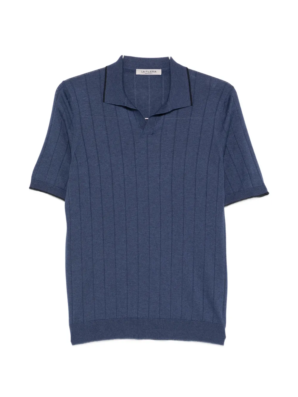 Fileria vertical-stripe short-sleeve T-shirt - Blu