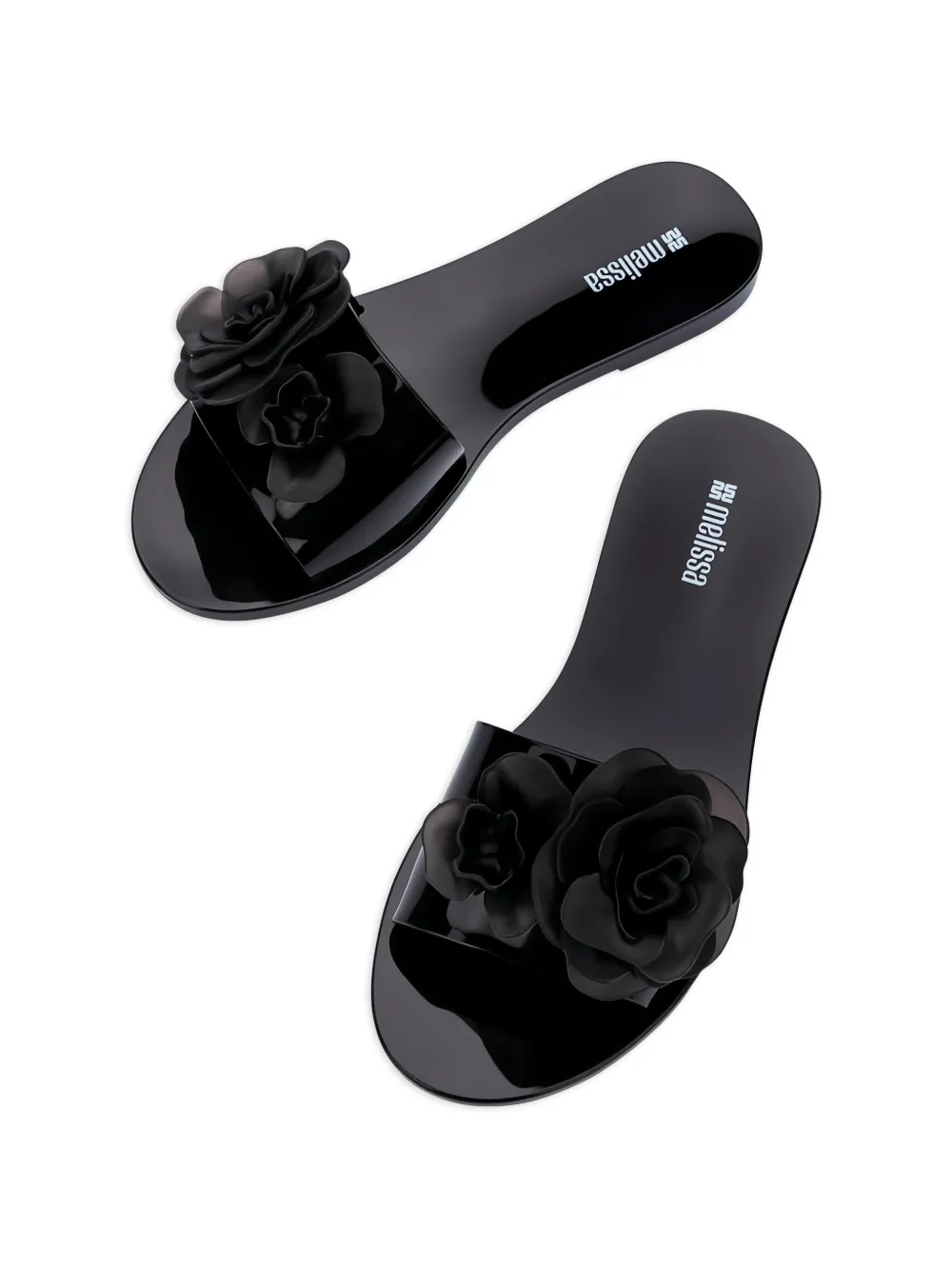 Melissa Babe sandalen met bloemenprint Zwart