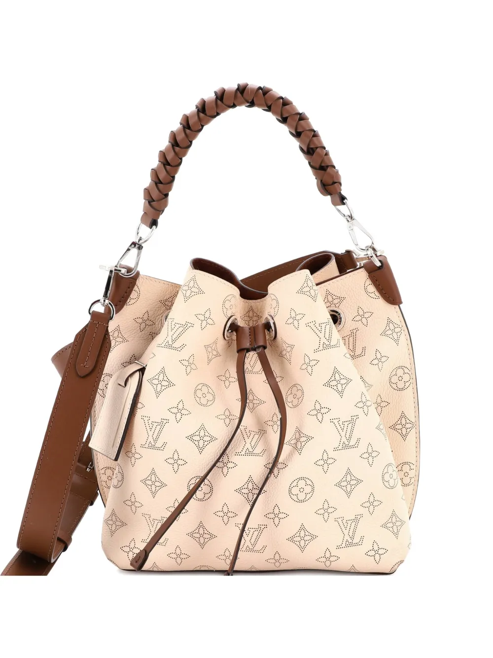 Louis Vuitton Pre-Owned Muria Mahina Leather bucket bag - Toni neutri